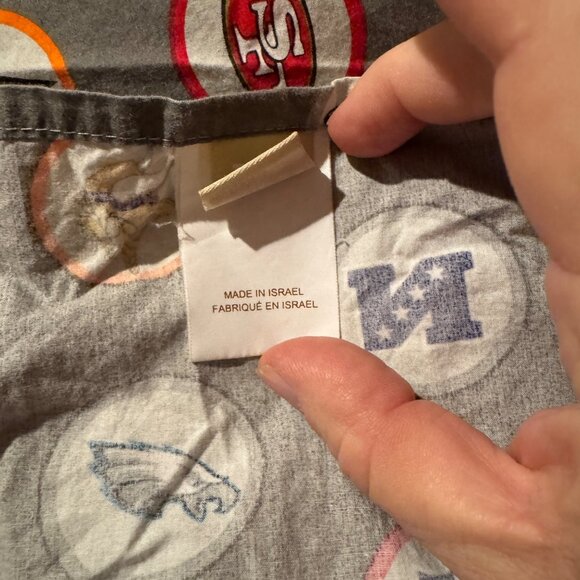 Pottery Barn Teen PB Teen NFL Football Twin Flat Sheet Child football bedroom de - Picture 5 of 6